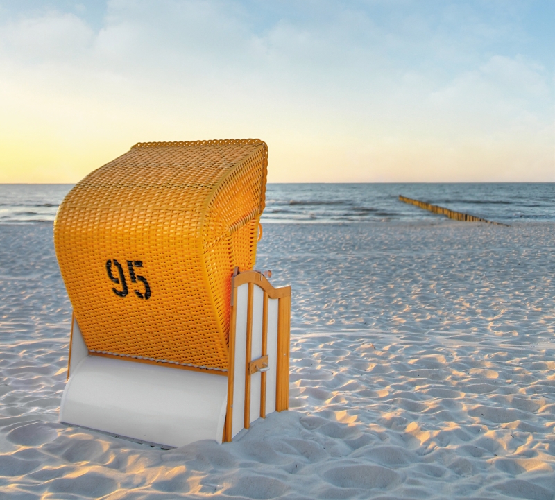 Der Strandkorb an der Ostsee - Strandutensil mit Geschichte